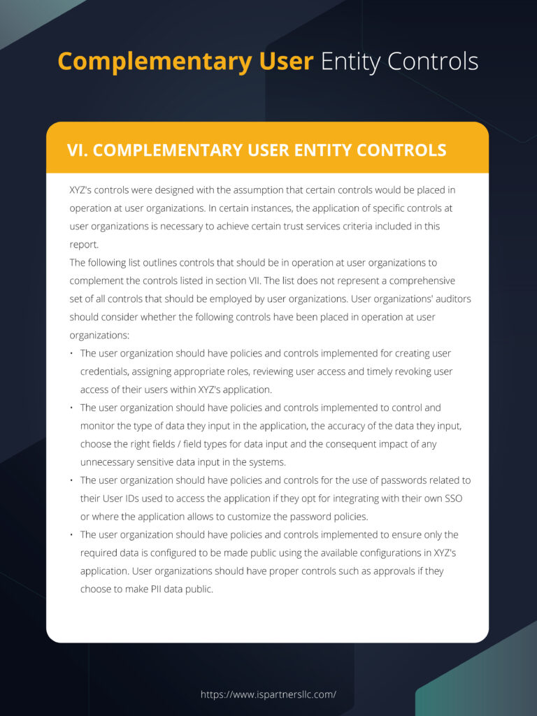 Entity Controls SOC 2 report