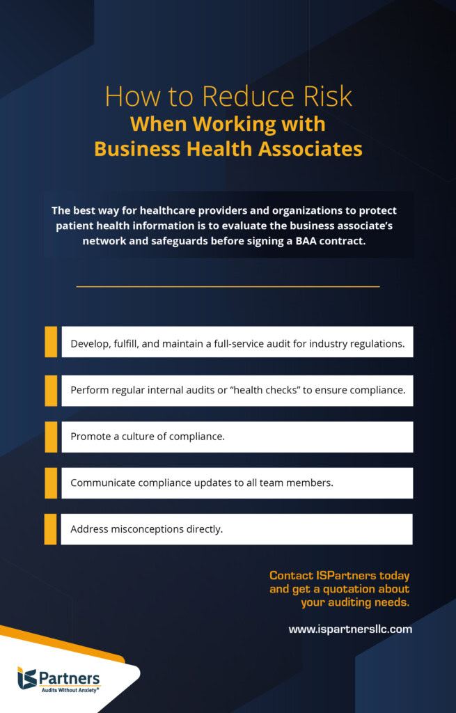 How to reduce risk when working with business associates