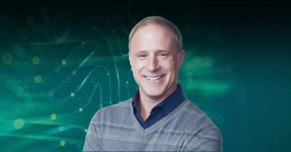 Cover image for a blog post about CMMC for small businesses, including the practical steps a small business can take to prepare for CMMC certification efficiently. Image features a picture of the author against a stylized green background.