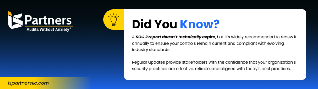 SOC 2 Report Validity fact