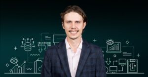 Cover image for a blog post about the ISO 27001 controls list and how ISO 27001 controls work. Image features a picture of the author against a stylized green background.