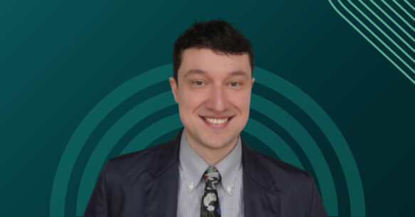 Cover image for a blog post about CMMC 2.0 compliance and how defence contractors can simplify CMMC Level 2 compliance. Image features a picture of the author against a green and white background.