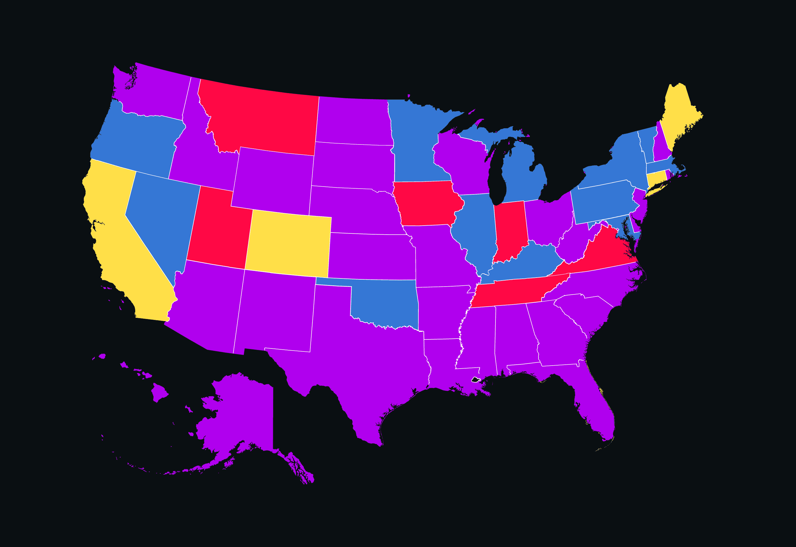 map of states data privacy laws