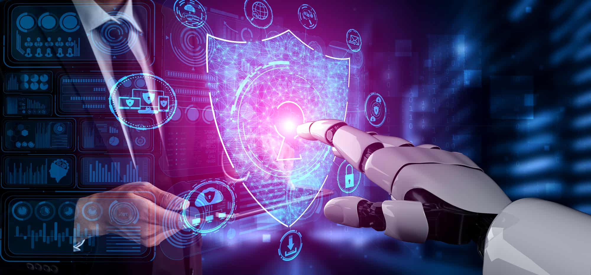 Future artificial intelligence robot and cyborg